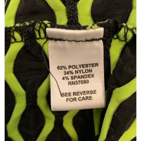 Vtg Cato Women 80s 90s Wacky Popcorn Neon Polka Dot Stretchy Knit Top 18 Plus - Picture 8 of 9